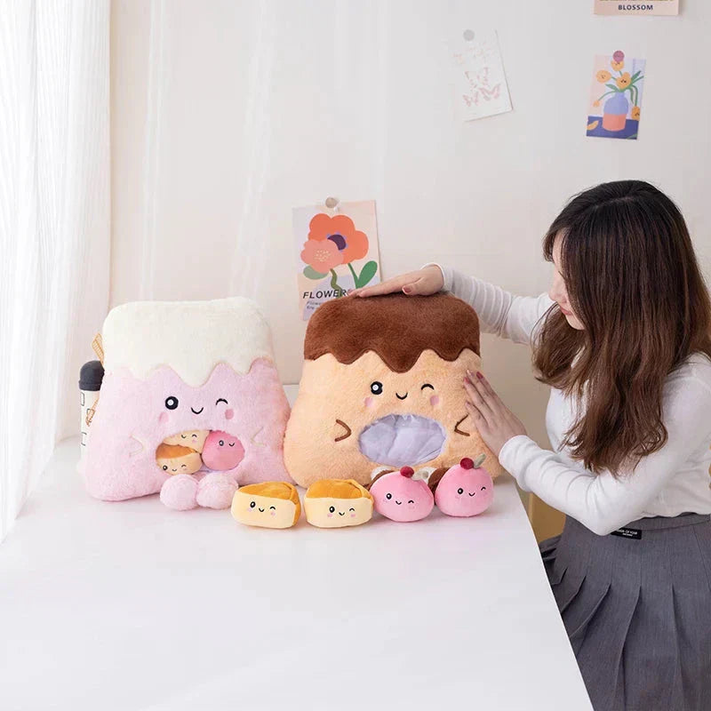 Cute Food Shaped Candy Plush Toy Bag