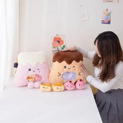 Cute Food Shaped Candy Plush Toy Bag