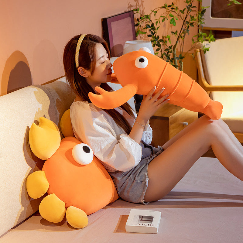 Adorable Ocean Friends Plush Crab Lobster Set