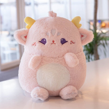 Soft Fluffy Pink Deer Teddy Plush - Luxicro