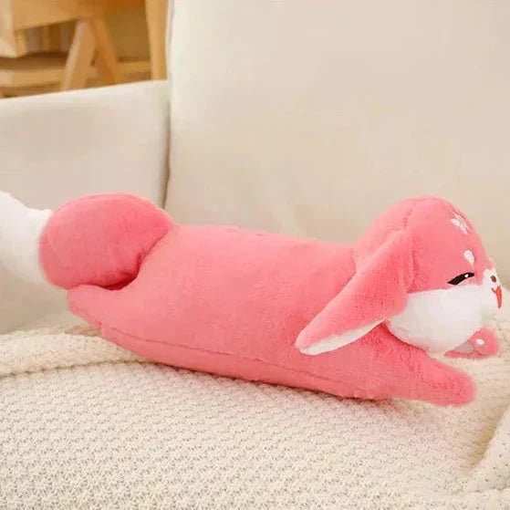 Adorable Floral Pink Fox Plush Toy