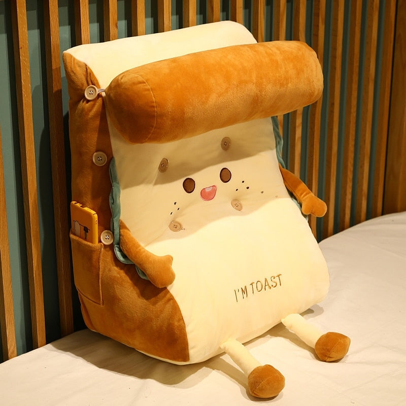 Plush Comfortable Loaf Shaped Back Pillow - Luxicro