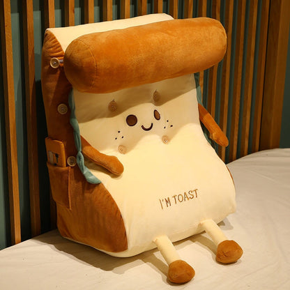 Plush Comfortable Loaf Shaped Back Pillow