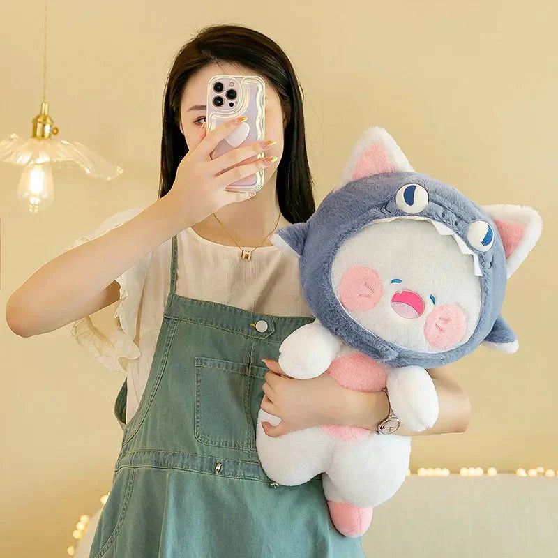 Cute Shark Cat Beanie Soft Toy - Luxicro