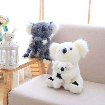 Adorable Koala Family Statue