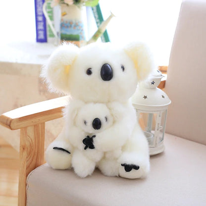 Adorable Koala Family Statue