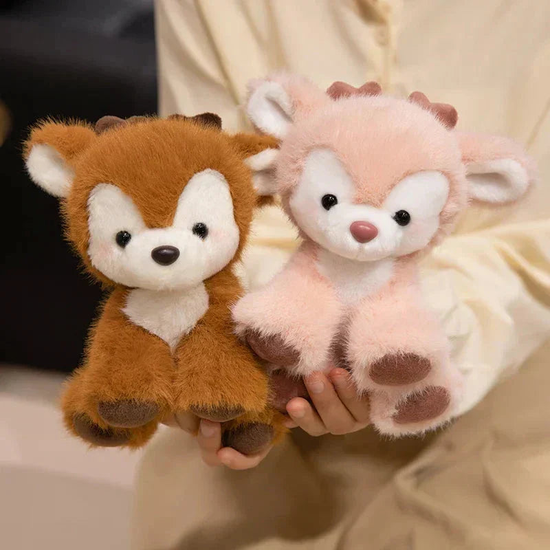 Adorable Fuzzy Reindeer Soft Toys
