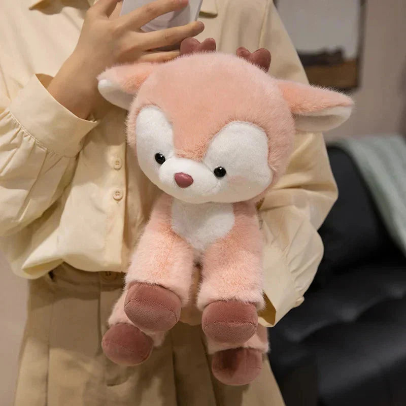 Adorable Fuzzy Reindeer Soft Toys