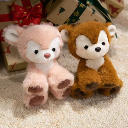 Adorable Fuzzy Reindeer Soft Toys