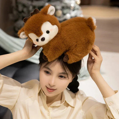 Adorable Fuzzy Reindeer Soft Toys