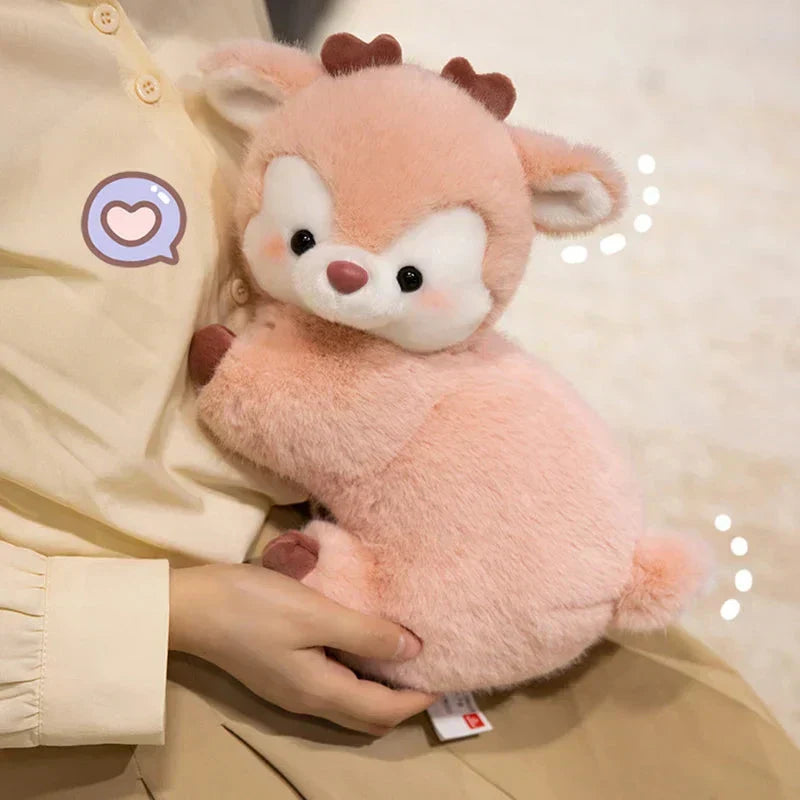 Adorable Fuzzy Reindeer Soft Toys