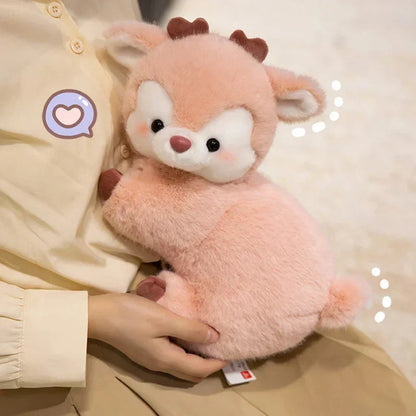 Adorable Fuzzy Reindeer Soft Toys