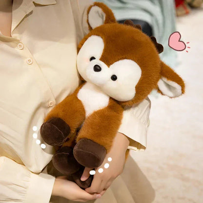 Adorable Fuzzy Reindeer Soft Toys