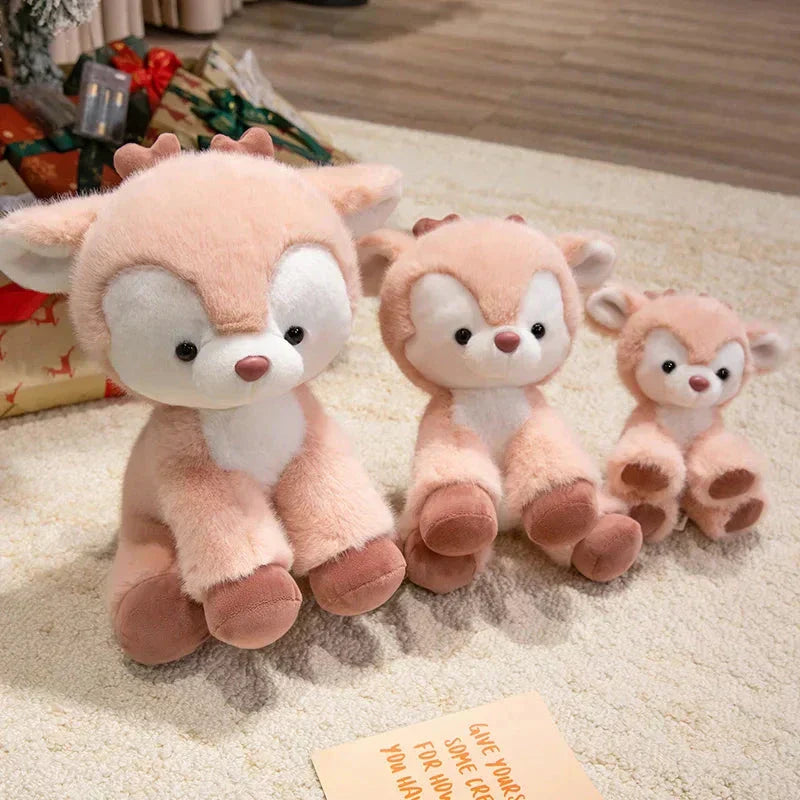 Adorable Fuzzy Reindeer Soft Toys