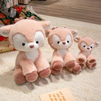 Adorable Fuzzy Reindeer Soft Toys