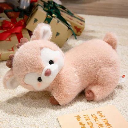 Adorable Fuzzy Reindeer Soft Toys