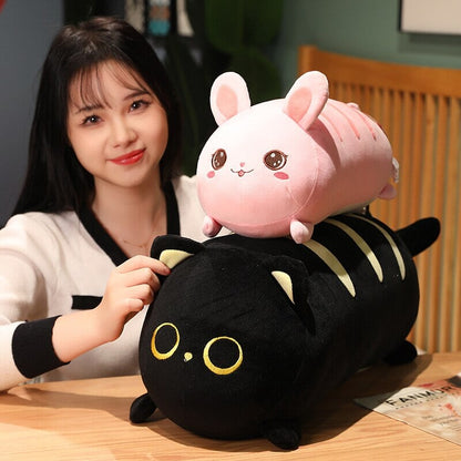 Cuddly Plush Cat Bunny Friends Soft Toy
