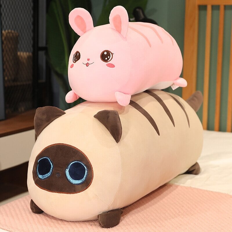 Cuddly Plush Cat Bunny Friends Soft Toy