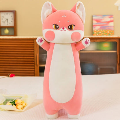 Cuddly Pink Fox Stuffed Animal Toy Set