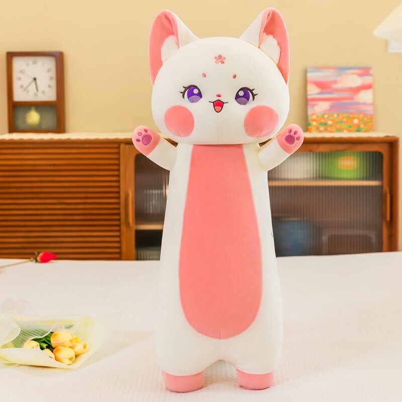 Cuddly Pink Fox Stuffed Animal Toy Set