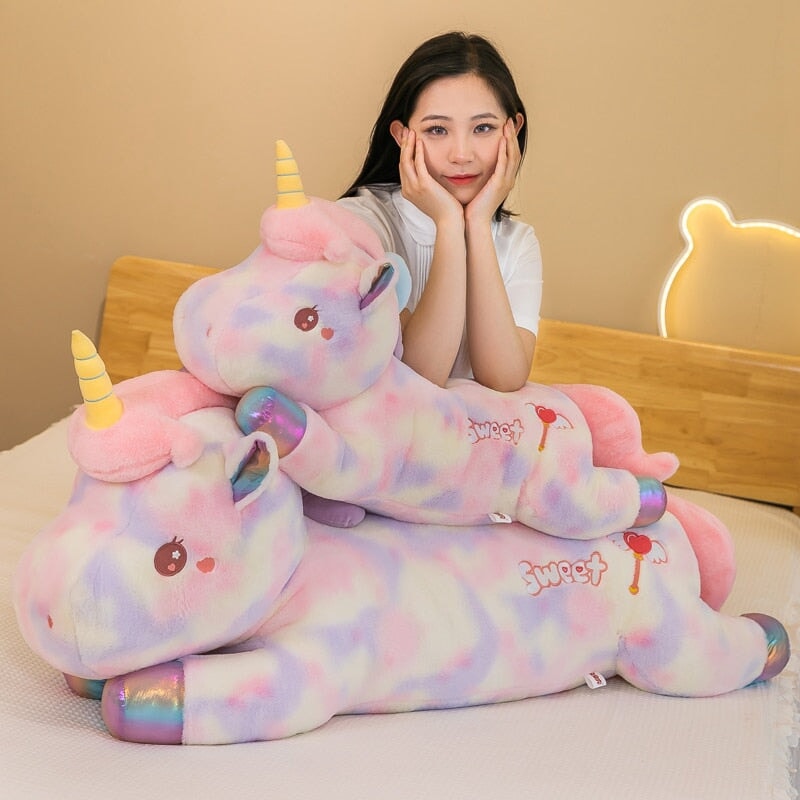 Vibrant Rainbow Plush Unicorn Toys
