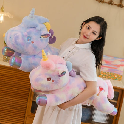 Vibrant Rainbow Plush Unicorn Toys