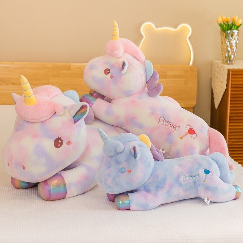 Vibrant Rainbow Plush Unicorn Toys