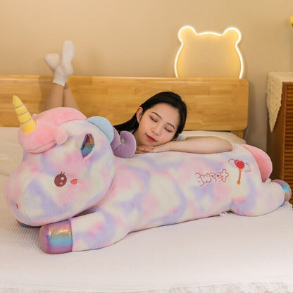 Vibrant Rainbow Plush Unicorn Toys