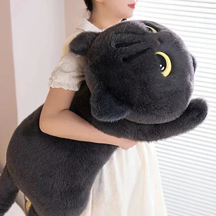 Cuddly Large Grey Plush Kitty Toys
