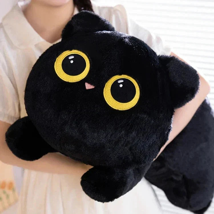 Big Soft Gray Plush Cat Toys
