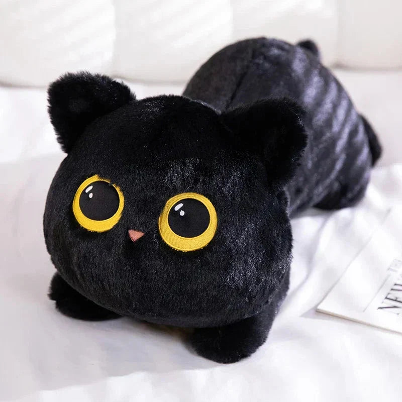 Big Soft Gray Plush Cat Toys