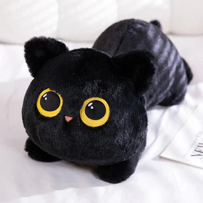 Big Soft Gray Plush Cat Toys