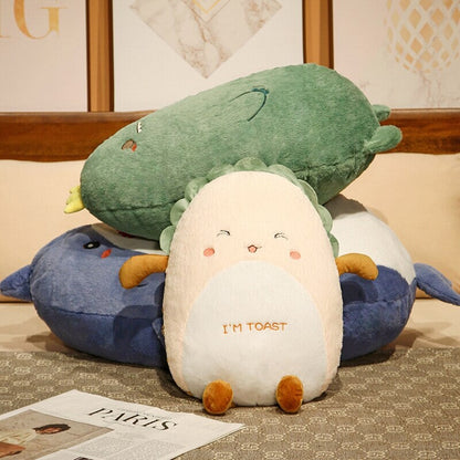 Cute Long Fluffy Pancake Plush Toy
