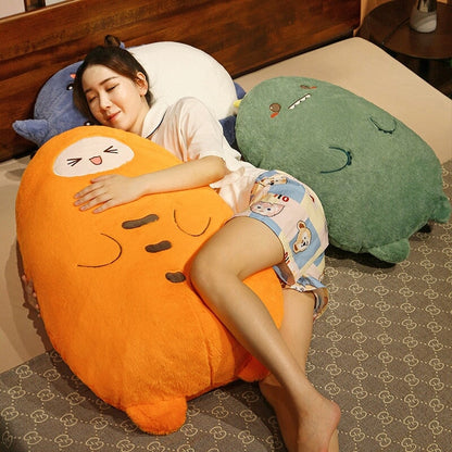 Cute Long Fluffy Pancake Plush Toy