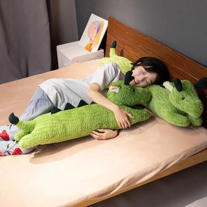 Plush Friendly Green Dragon Toys