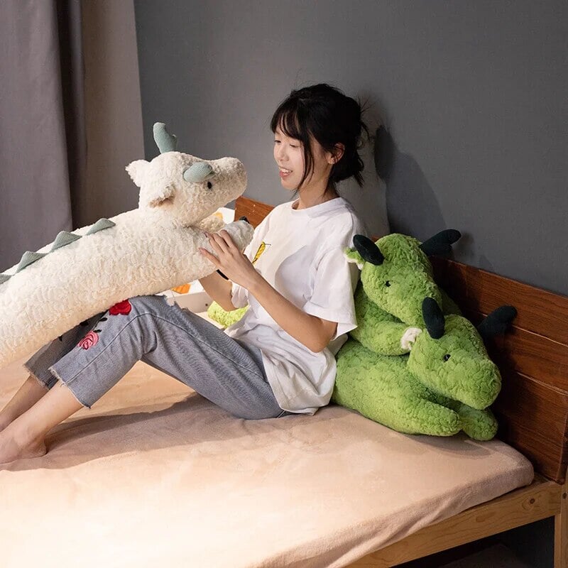 Plush Friendly Green Dragon Toys