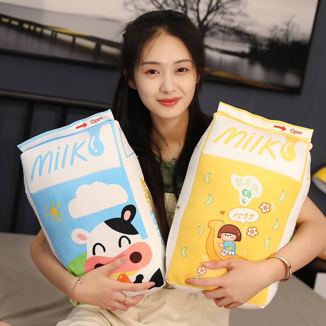 Soft Milk Box Cute Plush Toy