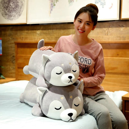 Snuggly Husky Soft Plush Toy - Luxicro