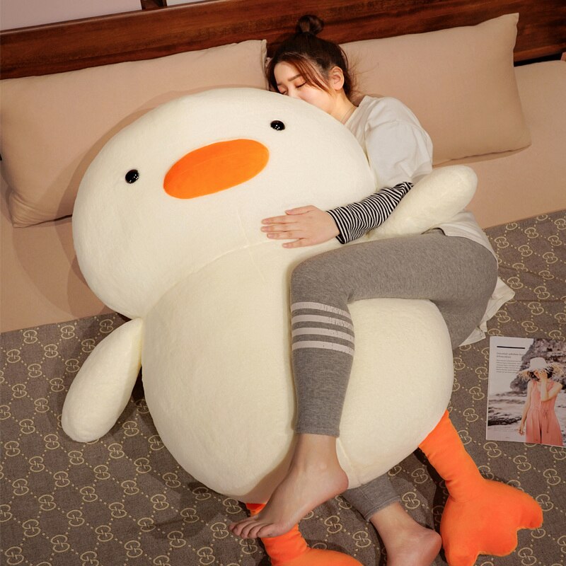Cuddly White Plush Duck Toy - Luxicro