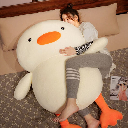 Cuddly White Plush Duck Toy - Luxicro