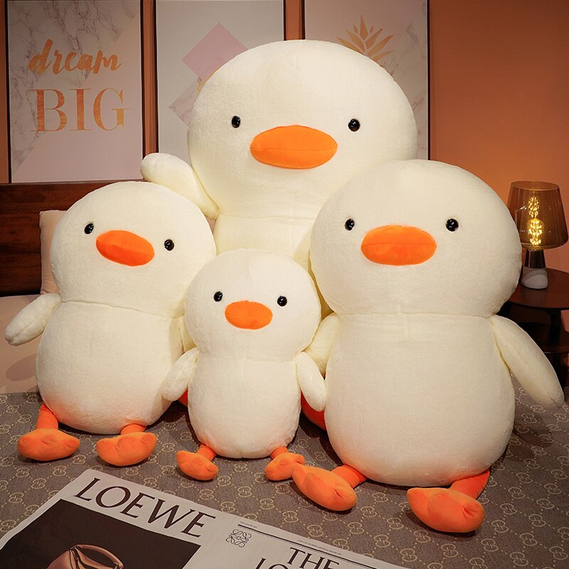 Cuddly White Plush Duck Toy