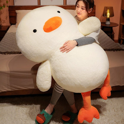 Cuddly White Plush Duck Toy