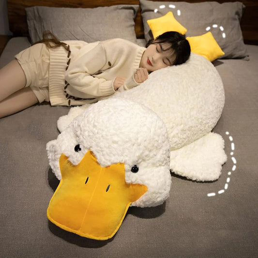 Big Soft White Duck Plush Toy - Luxicro