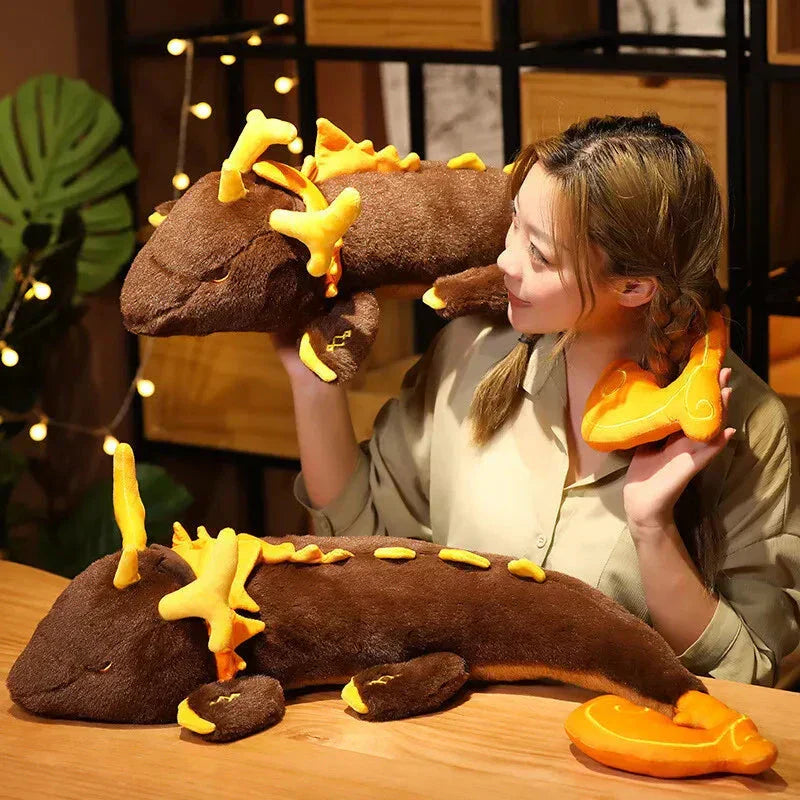 Cuddly Brown Dragon Genshin Plush Figure