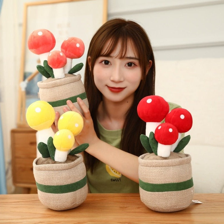 Cute Fungi Planter Soft Toy
