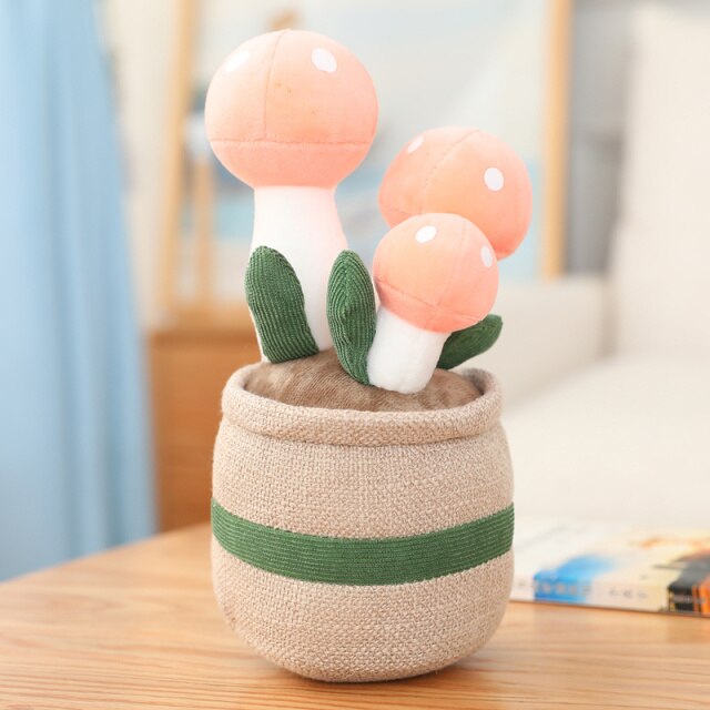 Cute Fungi Planter Soft Toy - Luxicro