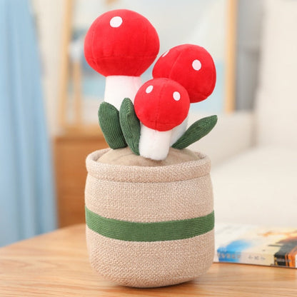 Cute Fungi Planter Soft Toy