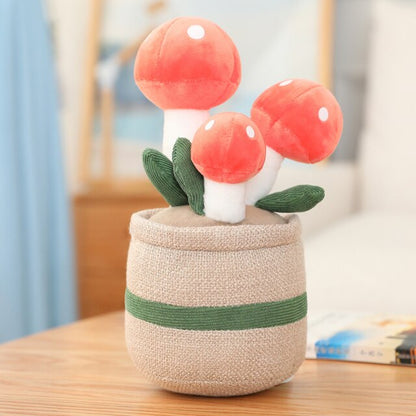 Adorable Fun Mushroom Figurine Planter