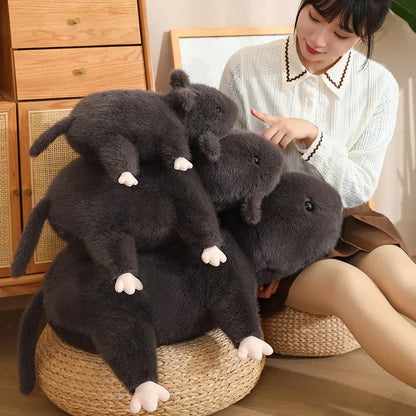 Cute Black Rat Soft Plush Toy - Luxicro