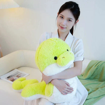 Cuddly Lime Stuffed Snake Toy
